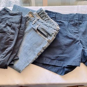 WOMENS 3 PIECE LOT  JAG JEANS  Express Jeans  & J Crew shorts Size 6